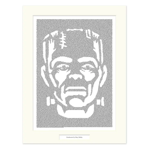 [shelley_12x16_bw] Frankenstein Matted Print