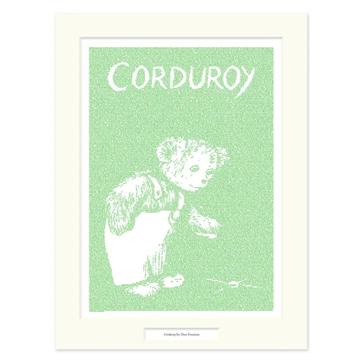 Corduroy Matted Print