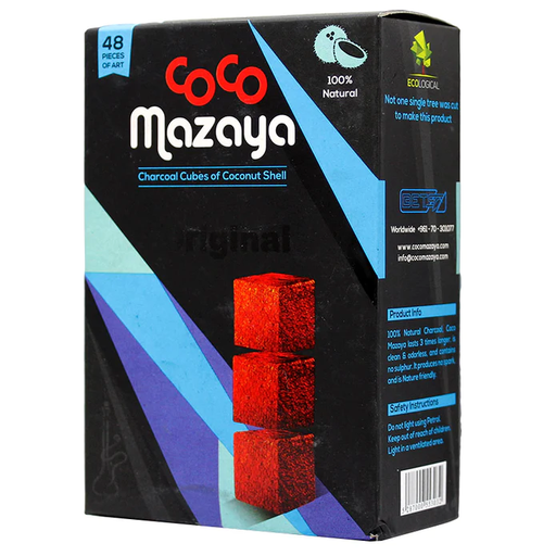 Coco Mazaya Hookah Charcoal 48pc