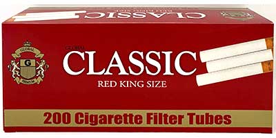 [812615003273] Classic Red King Size 200 Tubes Pack