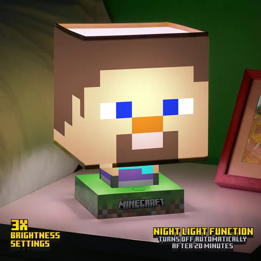 [PP9119MCF] Minecraft Steve Icon Lamp