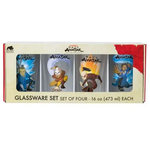 [810056665180] Avatar Character Poses 4pc. 16oz. Pint Glass Set