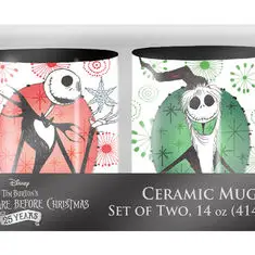 [NB13183J] Nightmare Before Christmas 14oz Ceramic Mug - 2 Pack