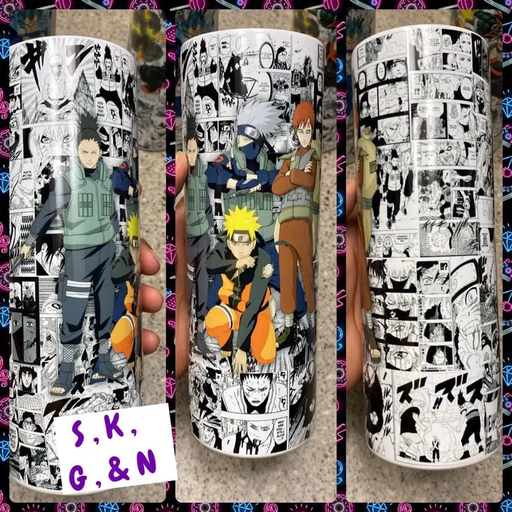 Shikamaru, Kakashi, Gaara and Naruto  - Naruto 20oz Tumbler