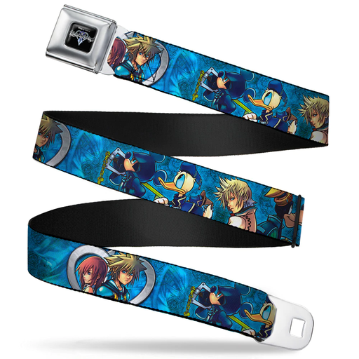 [0190882159238] Kingdom Hearts 6-Character Pose2/Turquoise Blues Webbing - Seatbelt Belt