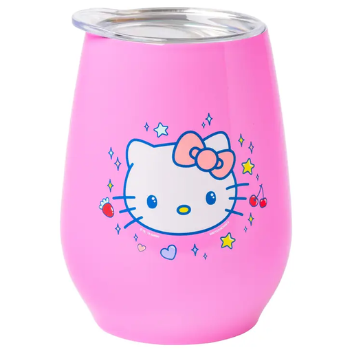 [KTY2319E] Hello Kitty Bow and Dots Fade 10oz Stainless Steel Tumbler