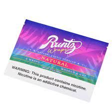 [765105169860] Runtz Wraps Natural Exotic Tobacco 6 Pack