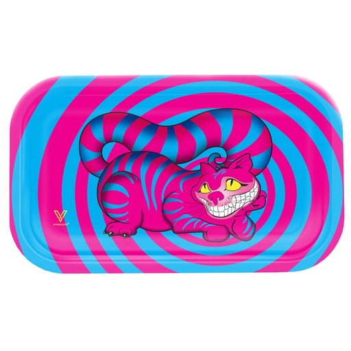 [49417] Cheshire Cat Medium Metal Tray 10.5x6in