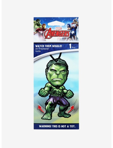[081134154227] Marvel Avengers Air Freshener - Hulk - Vanilla