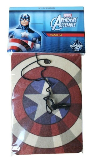 [081134154920] Marvel Avengers Assemble Air Freshener - Captain America Shield - Vanilla