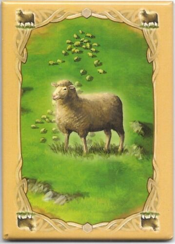 [01191059] Catan Sheep Carded Magnet