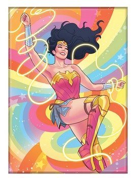 DC Comics Wonder Woman Joyous Pride Magnet Multi-Color