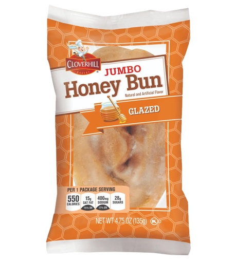 [85264820212] Cloverhill Jumbo Honey Buns 4oz