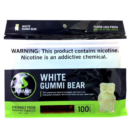 [fumari-100g-white-gummy] Fumari White Gummy Bear 100g