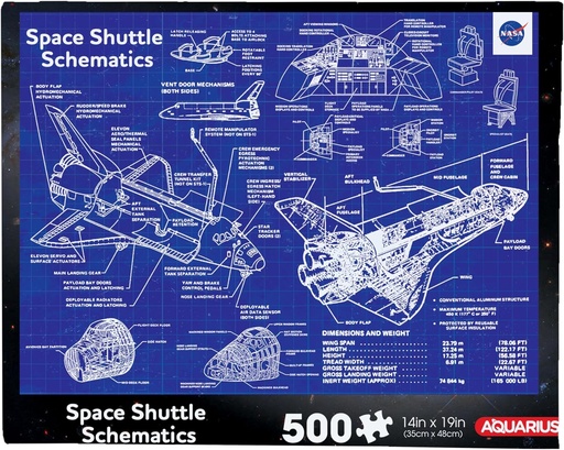 NASA - Shuttle Schematic 500 Piece Jigsaw Puzzle