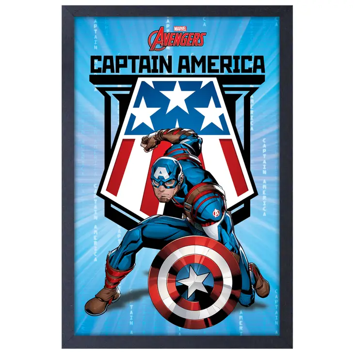 Avengers Captain America Framed Print