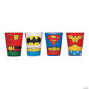 DC Comics Superheroes 4pc Glass Shots Glassware Set