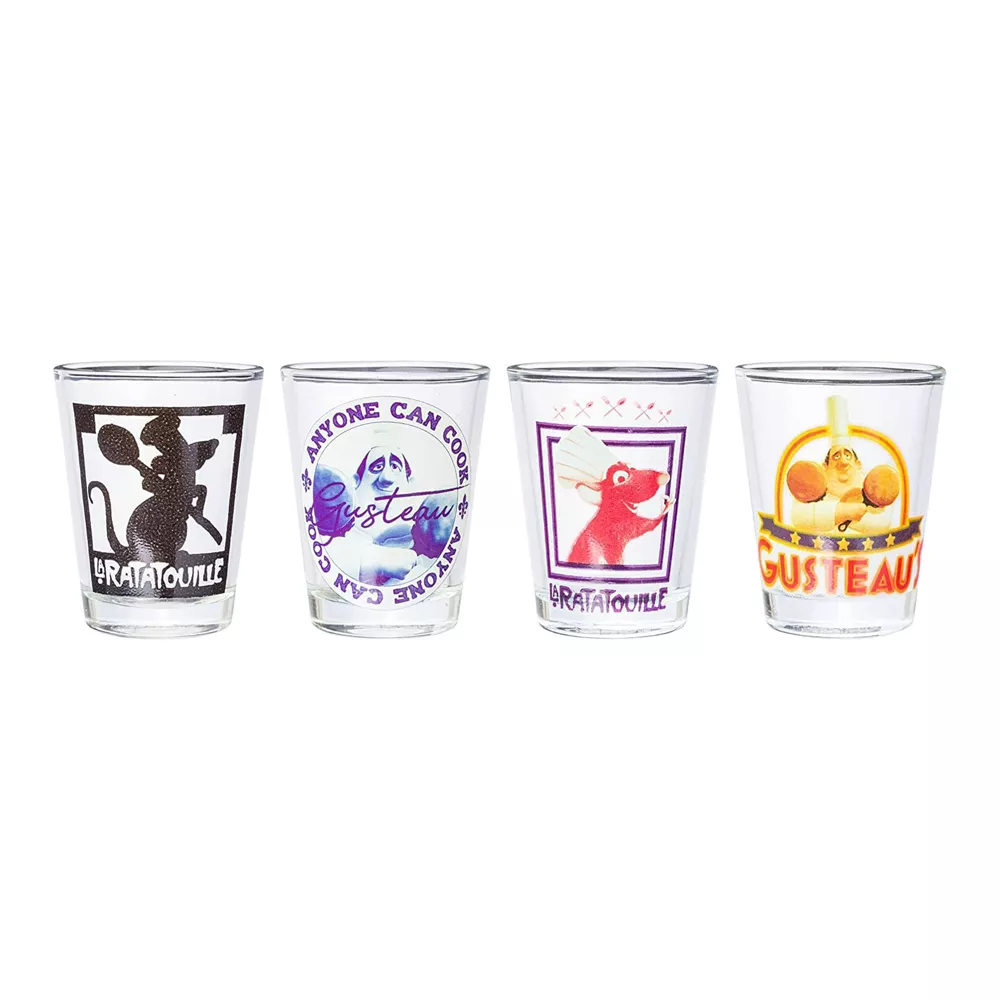 Ratatouille Icons 4pc Glass Shots Glassware Set