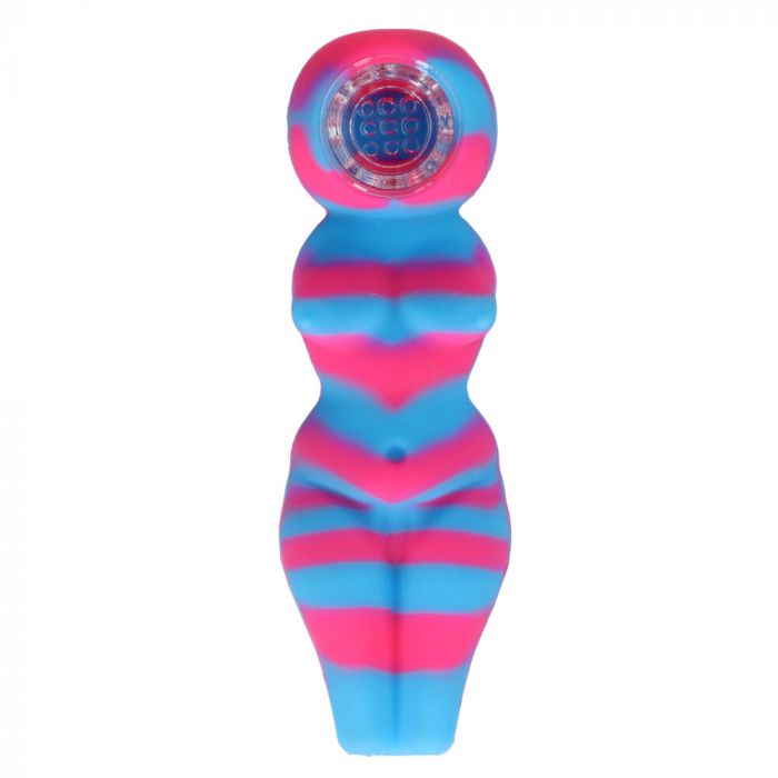 Silicon Curvy Lady Hand Pipe