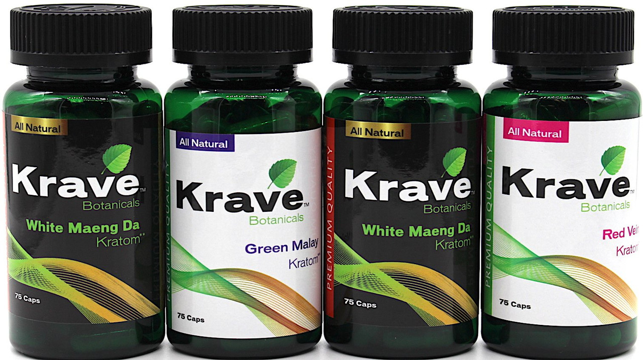 [793573172181] Krave Kratom 75ct Capsules (Maeng Da)