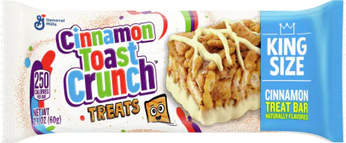 Cinnamon Toast Crunch Treats King Size Cinnamon Flavored Treat Bar 2.1oz