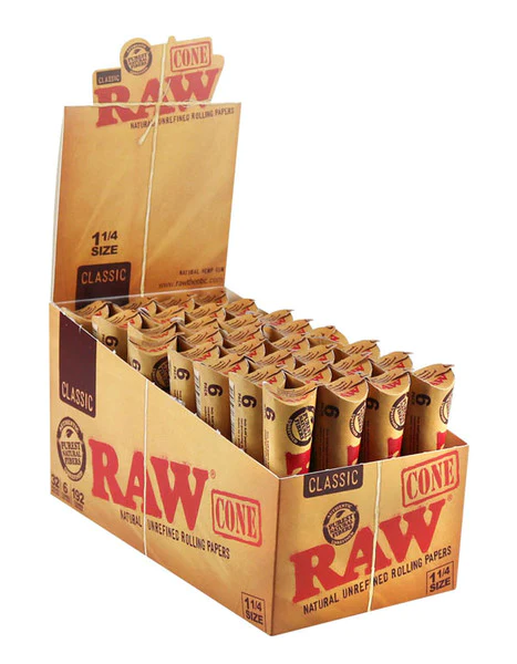 RAW Classic 1 1/4 Cones 6 Pack