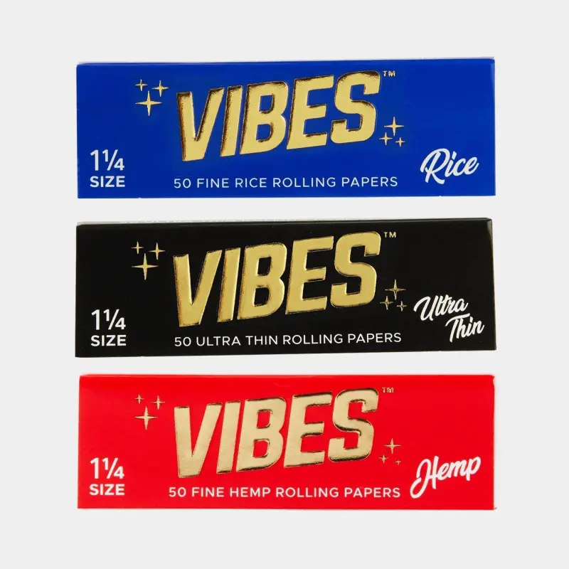 [814725024513] VIBES 1 1/4 Size Papers (Hemp)