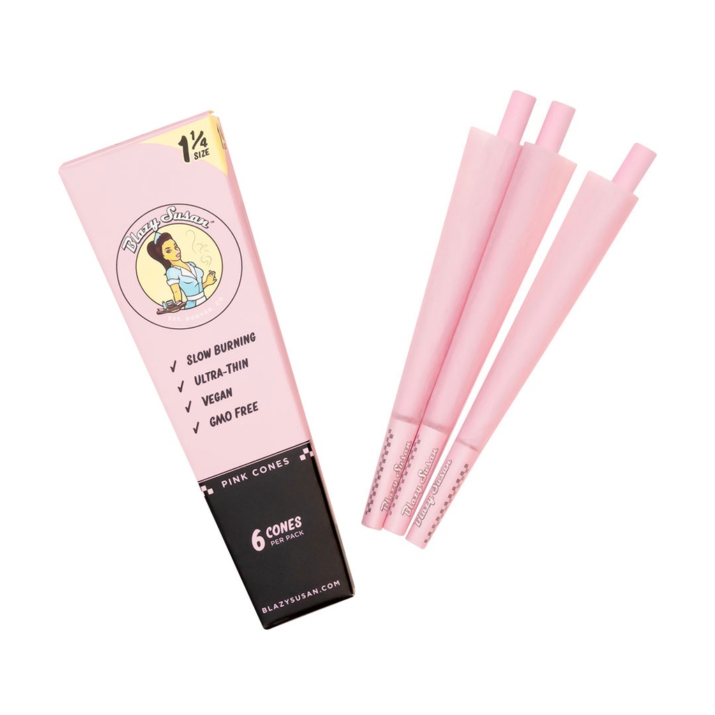 Blazy Susan Pink 1 1/4 Cones 6 Pack