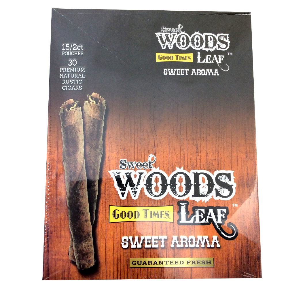 Good Times Sweet Woods Leaf 2 Cigars (Silver)