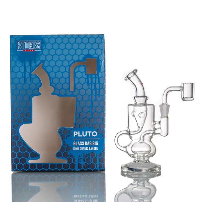 Stokes 6.1" Pluto - 10mm banger - Glass Dab Rig