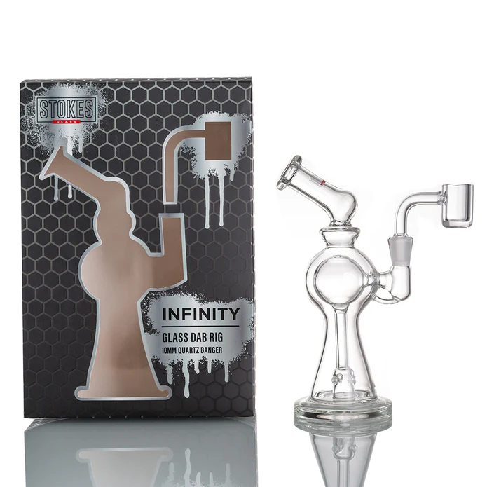 Stokes 6.3" Infinity - 10mm Banger - Glass Dab Rig