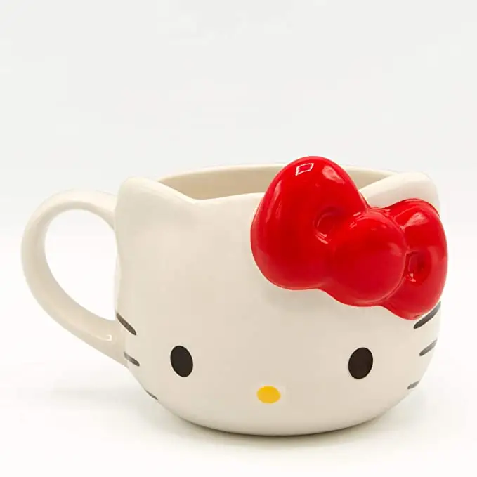 Hello Kitty Face Ceramic 20oz 3D Sculpted Mug