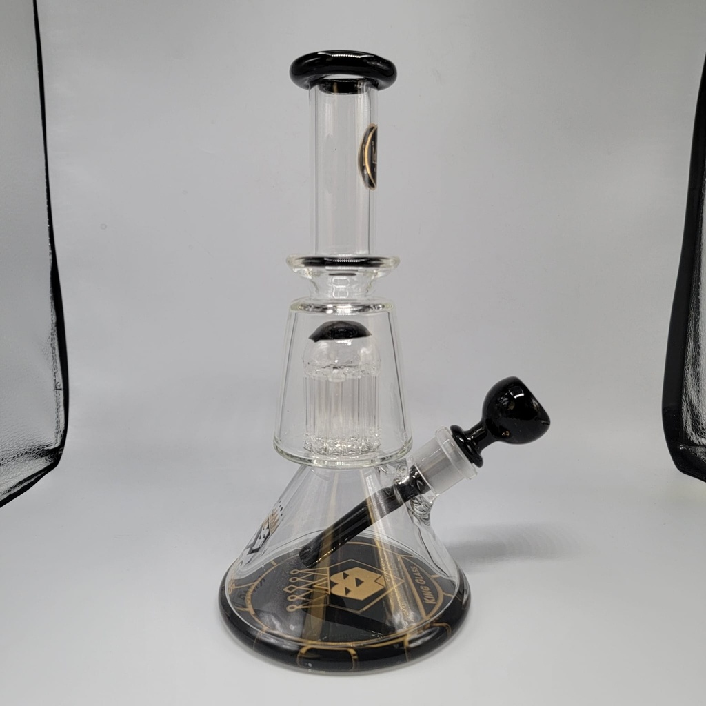 King Glass Tree Perc Evo Beaker 10.5 inch - Black