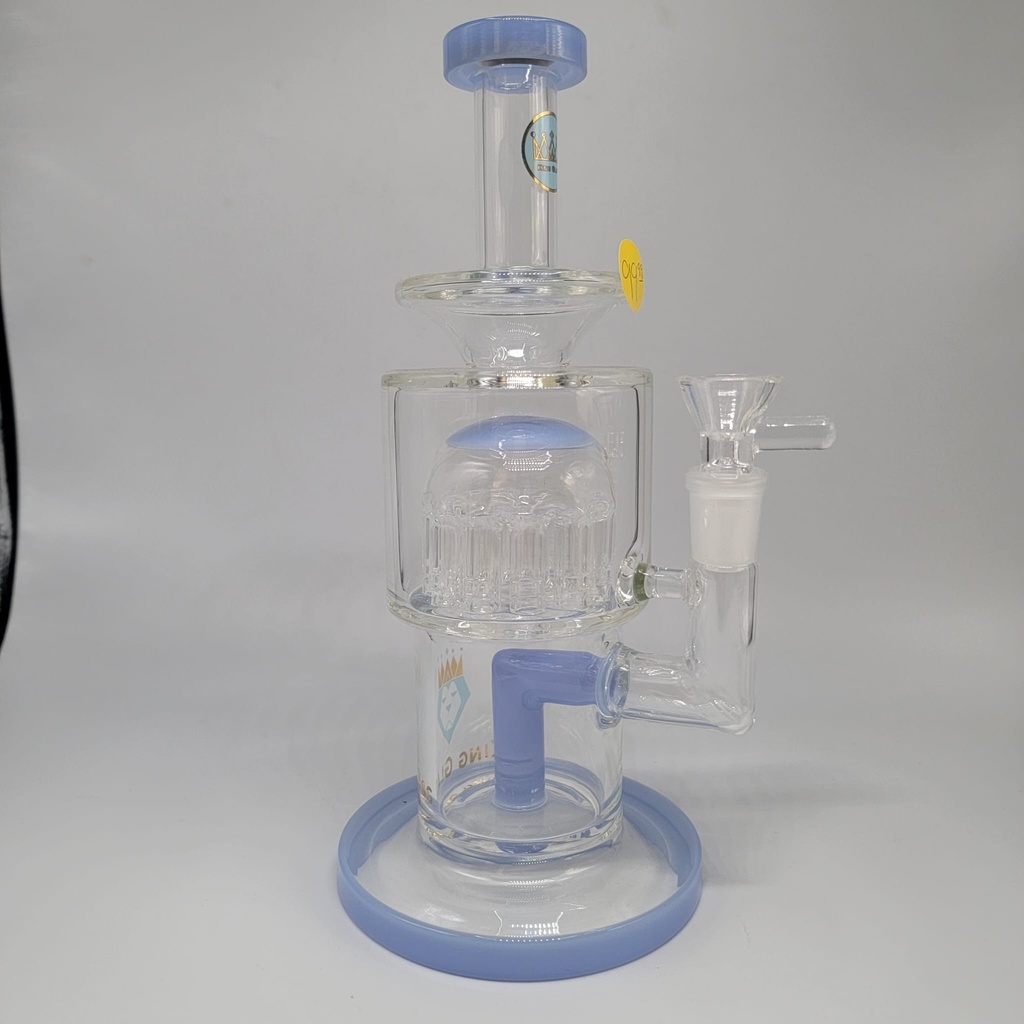 King Glass Inline and Tree Perc 9.5 inch - Blue