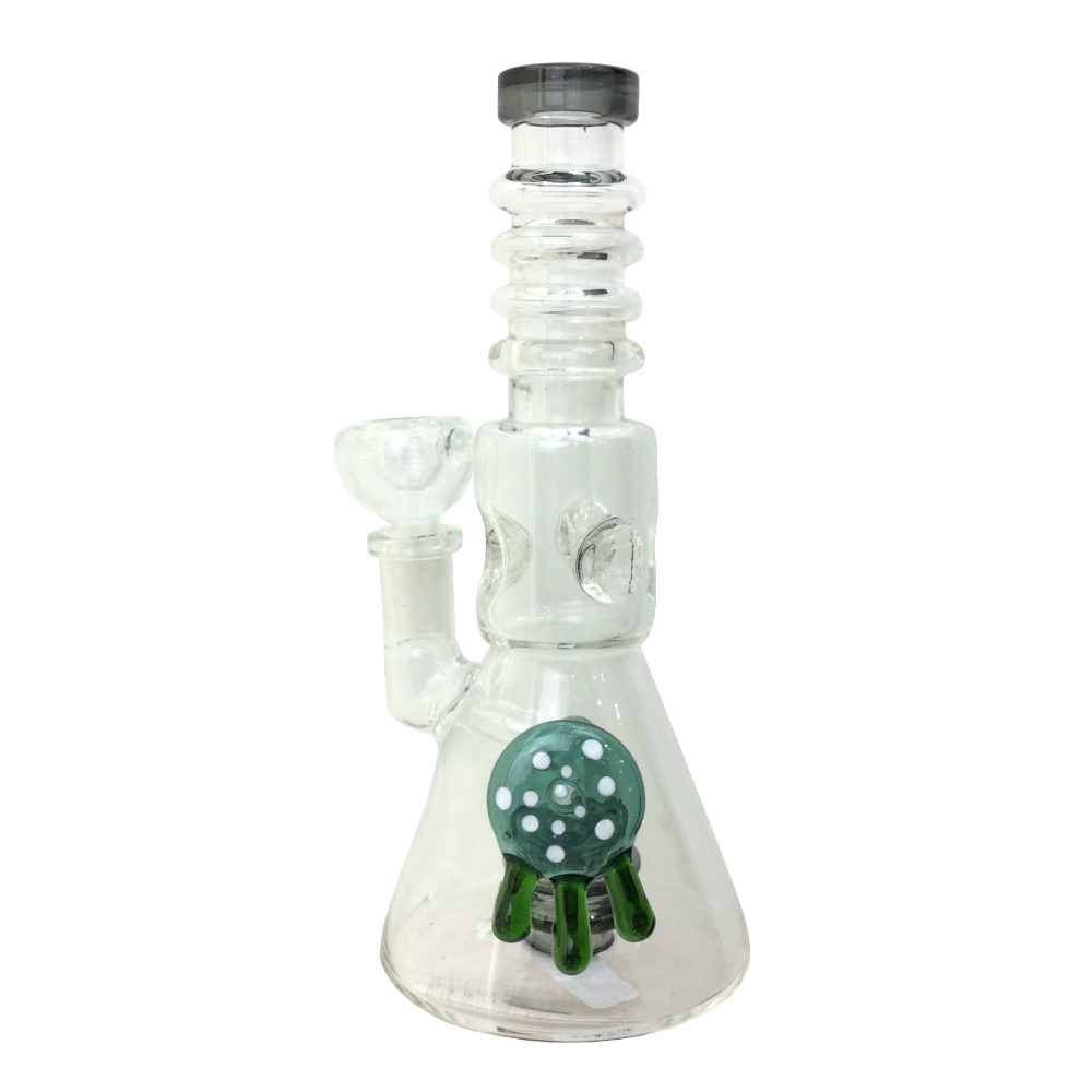 Waterpipe Melting Shroom Ribbed 7.5"