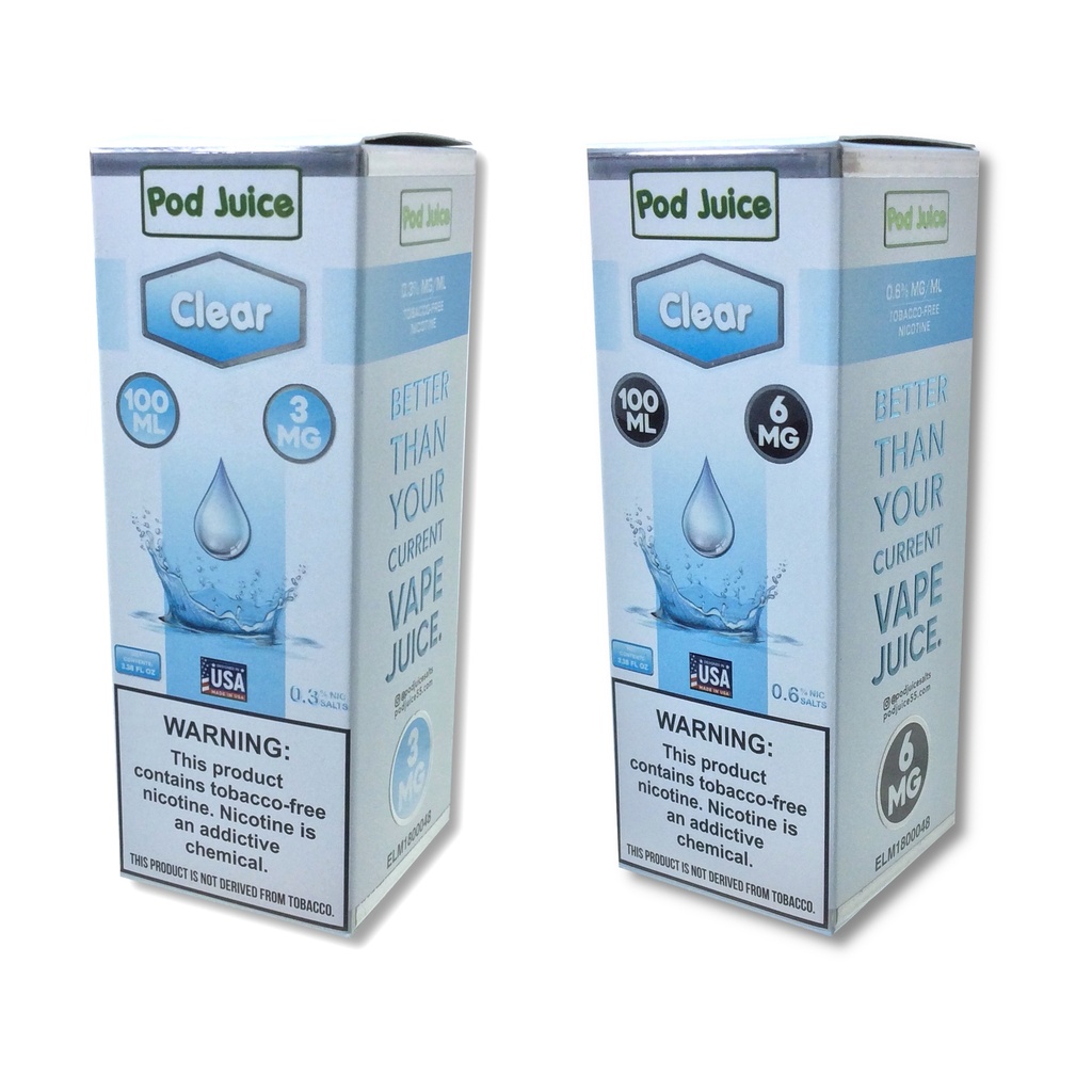 Pod Juice 100ml Clear