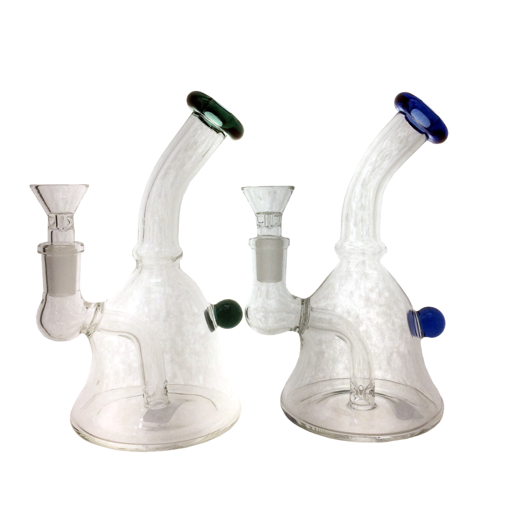 Inverted Bell Waterpipe with Marble 6in