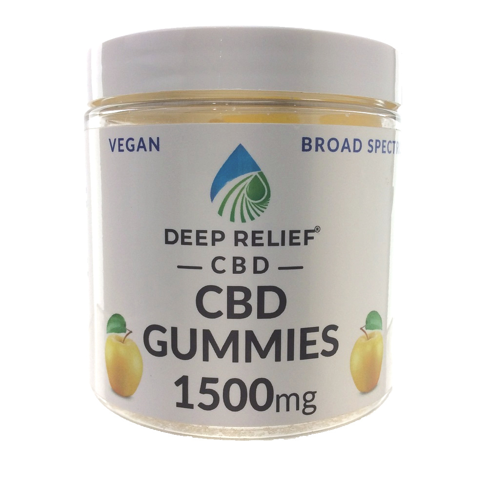 Deep Relief Full Spectrum Gummies 1500mg 20ct (Golden Apple)