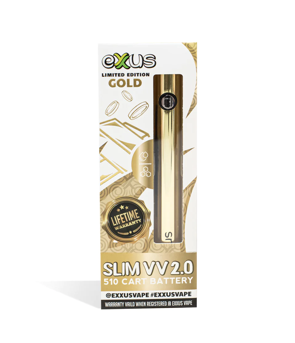 Exxus Slim VV 2.0 Cartridge Battery (Gold)