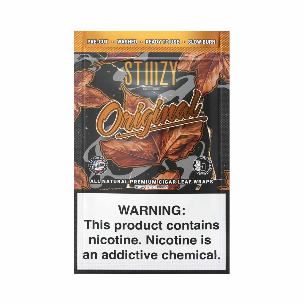 Stiiizy Cigar Leaf Wraps - 5 Pack (Original)