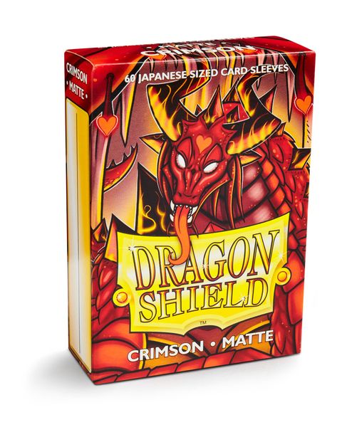 Dragon Shield Sleeves: Japanese Matte - Crimson 60CT