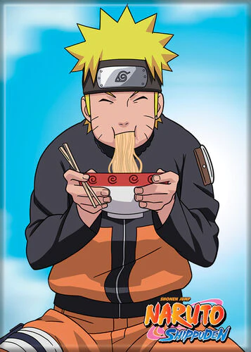 [01189193] Naruto Eating Ramen Magnet
