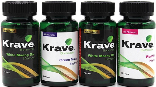 Krave Kratom 75ct Capsules