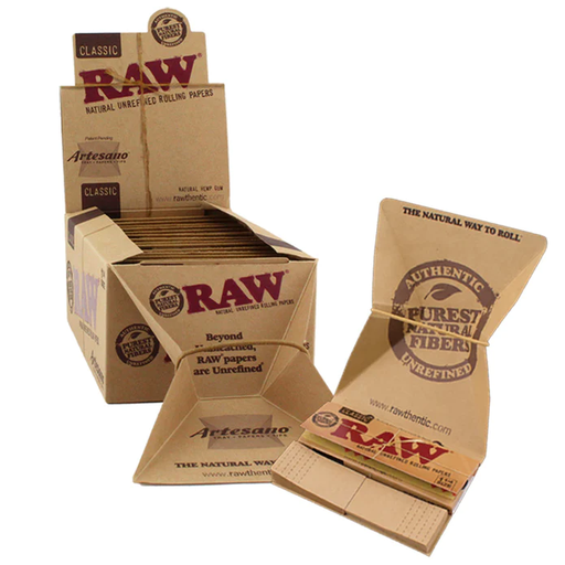 RAW Classic Artesano 1 1/4 Papers + Tray