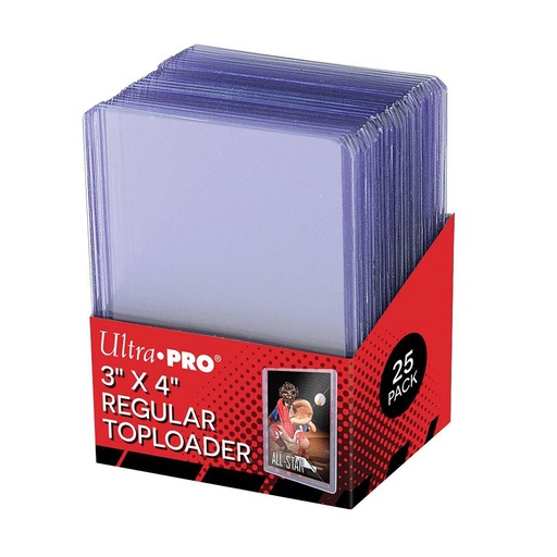 Ultrapro 3 X 4" Regular Toploader 25 Count